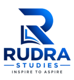 rudra studies blue monogram logo